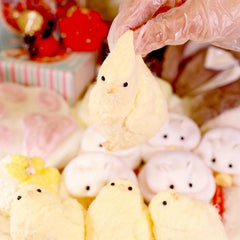 Silicone Chicken Relaxation Toy with Realistic Feathers