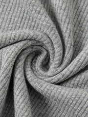 Ribbed Lounge Top Crew Neck Sleeve Women's Loungewear