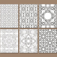 Geometric Patterns Coloring Book for Adults - Mindful Art Relax Gift
