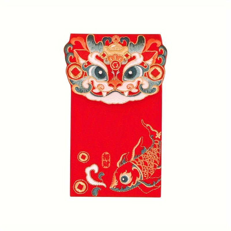 Year Of The Dragon Wedding Cartoon Fabric Red Envelope Gift