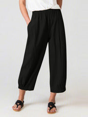 High Waist Loose Fit Harem Pants