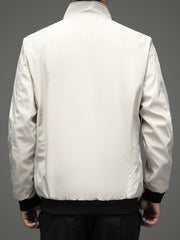 Men's Thickened Fleece Zipper Jacket Business Casual