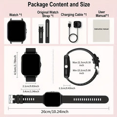 1.83" Full Screen Smartwatch Touch Display Supports Call Answering Dialing