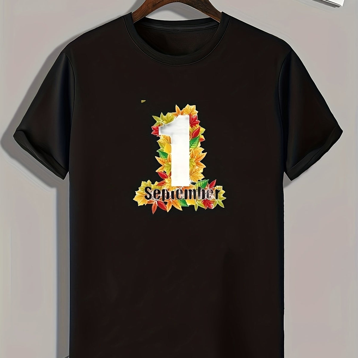 Pattern Print Men's Sports T-Shirt Graphic Tee Men's Summer Outdoor Clothes