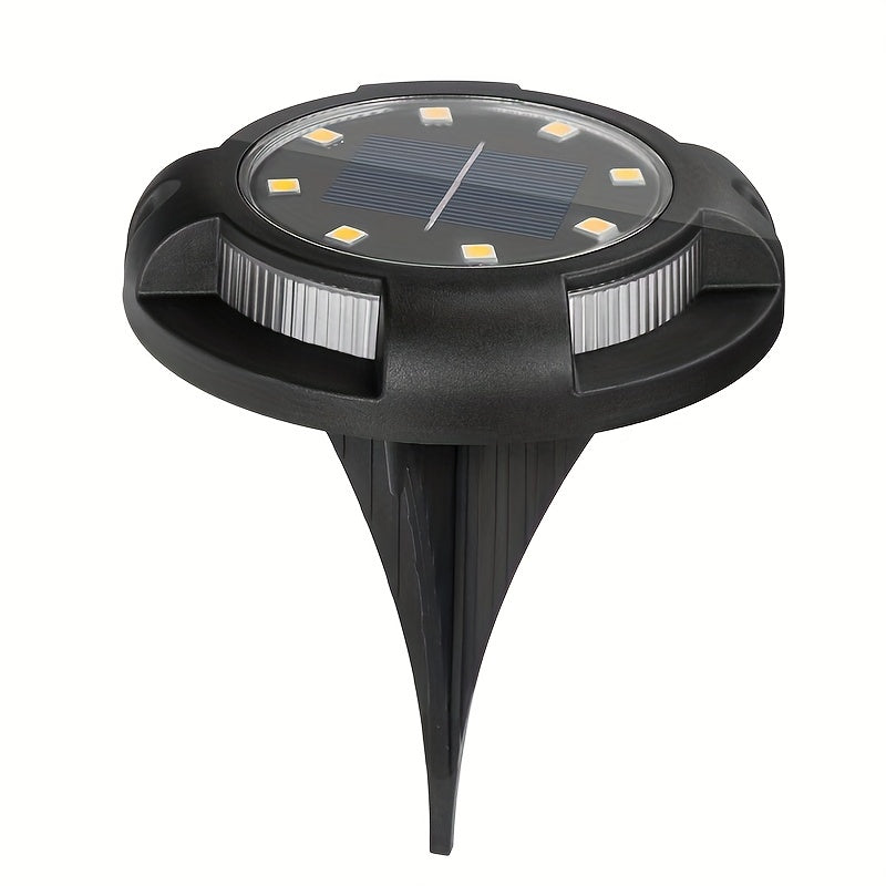 Solar Floor Mounted Light 8 LED Beads PC Waterproof Material G