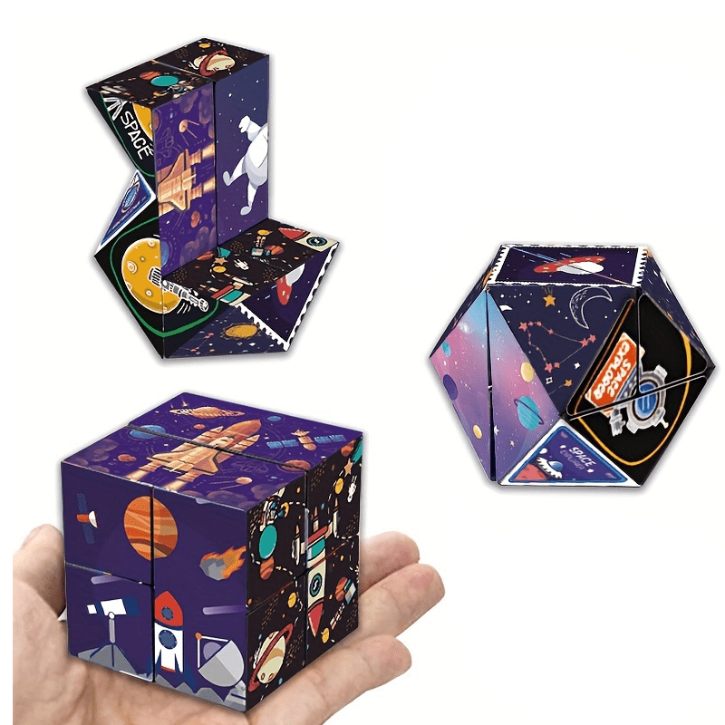3D Infinite Deformation Cube Toy for Kids 3+ Birthday Idea