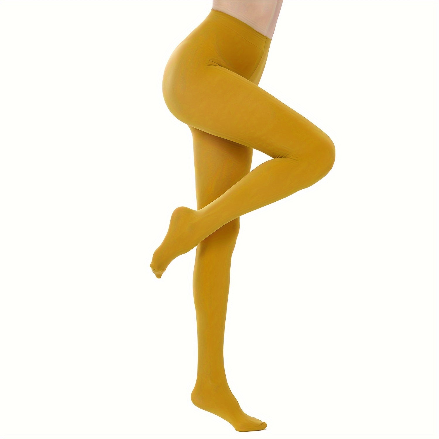 Women's Footed Tights 80D High Waist Semi Opaque Pantyhose