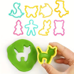 15pcs 3D Playdough Mold DIY Tool Kit for Kids Playhouse Toys