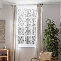 Privacy Window Film Frosted Pattern Removable Non Adhesive Glass Sticker