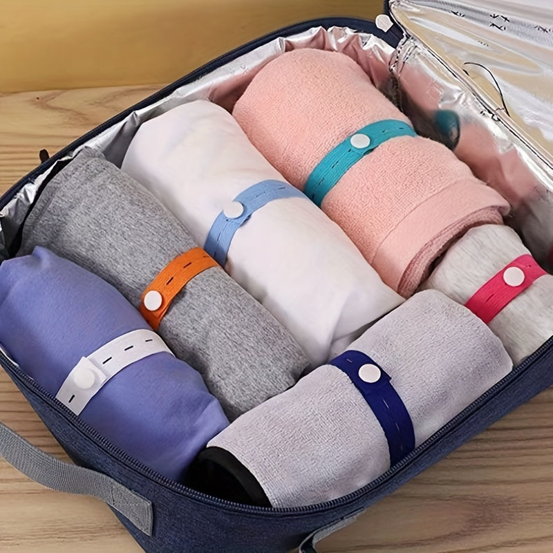 10pcs Polyester Clothing Storage Elastic Bands
