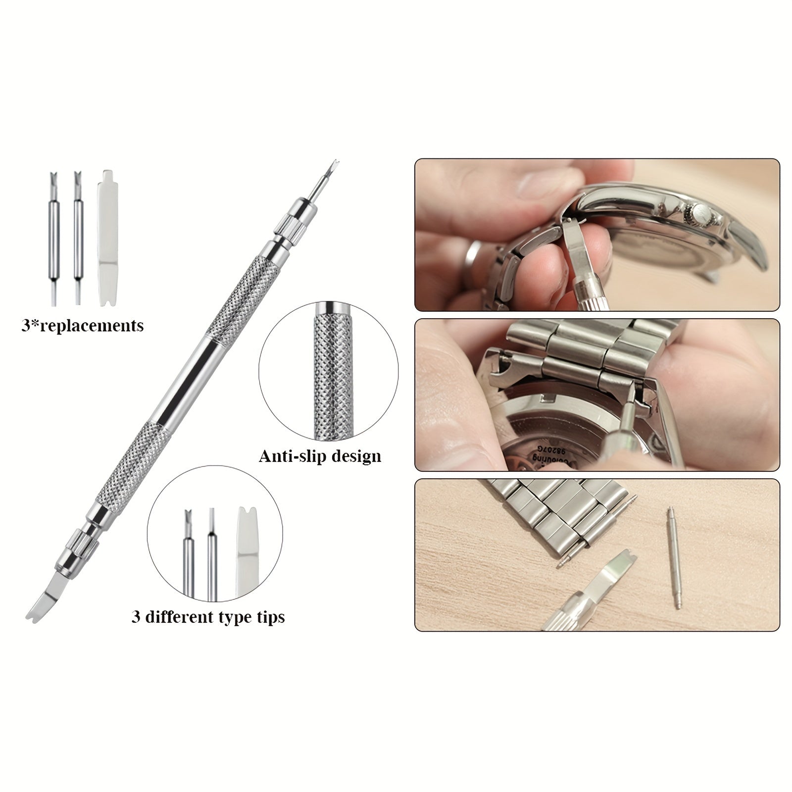 Watch Band Strap Link Pins Remover Repair Tool Spring Bar Tool Set