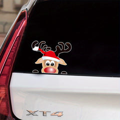 Christmas Car Window Sticker Decoration Santa Elk Glass Sticker