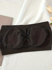 4pcs Strapless Bandeau Bras Hollow Out Stretch Everyday Bra