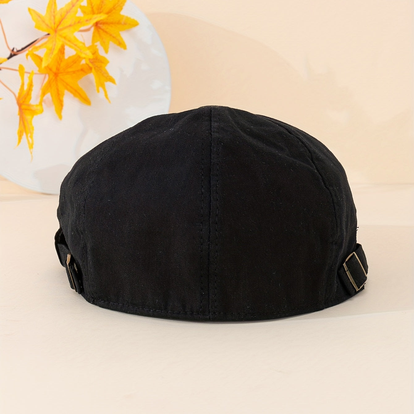 Unisex Adjustable Octagonal Hat, Retro Literary Style, One Size Fits All
