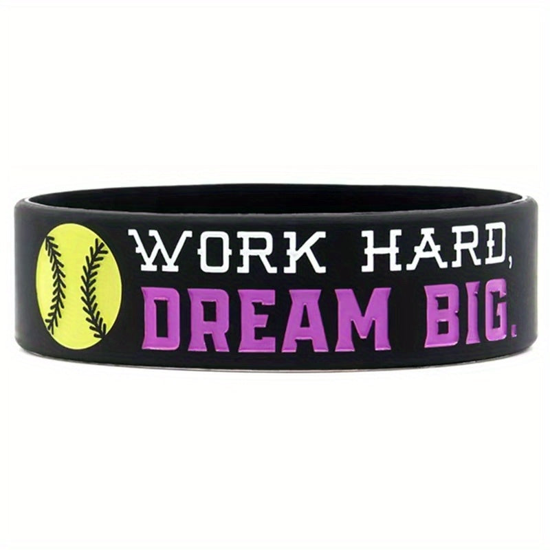 Motivational Softball Wristbands Sports Quotes Team Awards