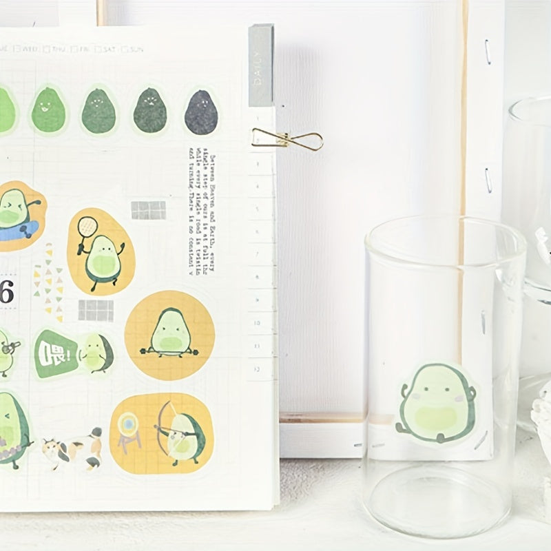 Washi Paper Sticker Flower Fruit Series Single Sheet