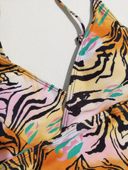  Sexy One Piece Swimsuit Women's Plus Random Print