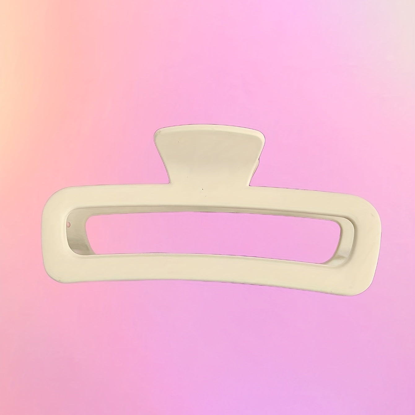 2pcs Solid Hair Claw Hollow Design Non-slip Large Hair Claw for Women Girls