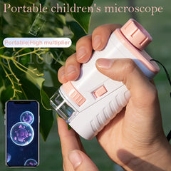 Kids Portable Microscope Monocular Tube Science Toy