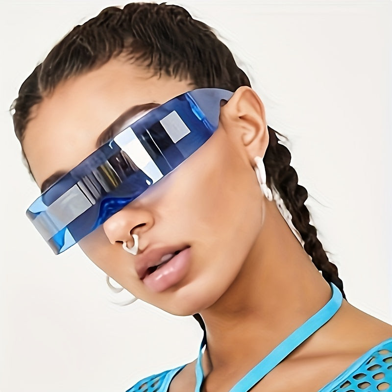 Y2K Wrap Around Sunglasses Futuristic Glasses UV400
