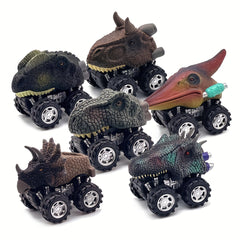 Dino Toy Pull Back Cars Mini Monster Truck Big Tires