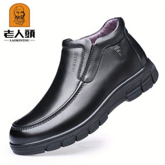 Men's Plush Warm Ankle Chukka Boots Winter Gift For Fathers