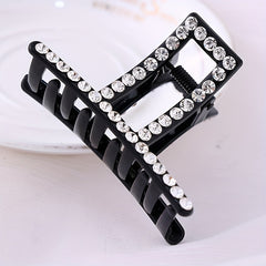 Rhinestone Hair Claw Clip Nonslip Ponytail Holder Women Girls Hair Claw