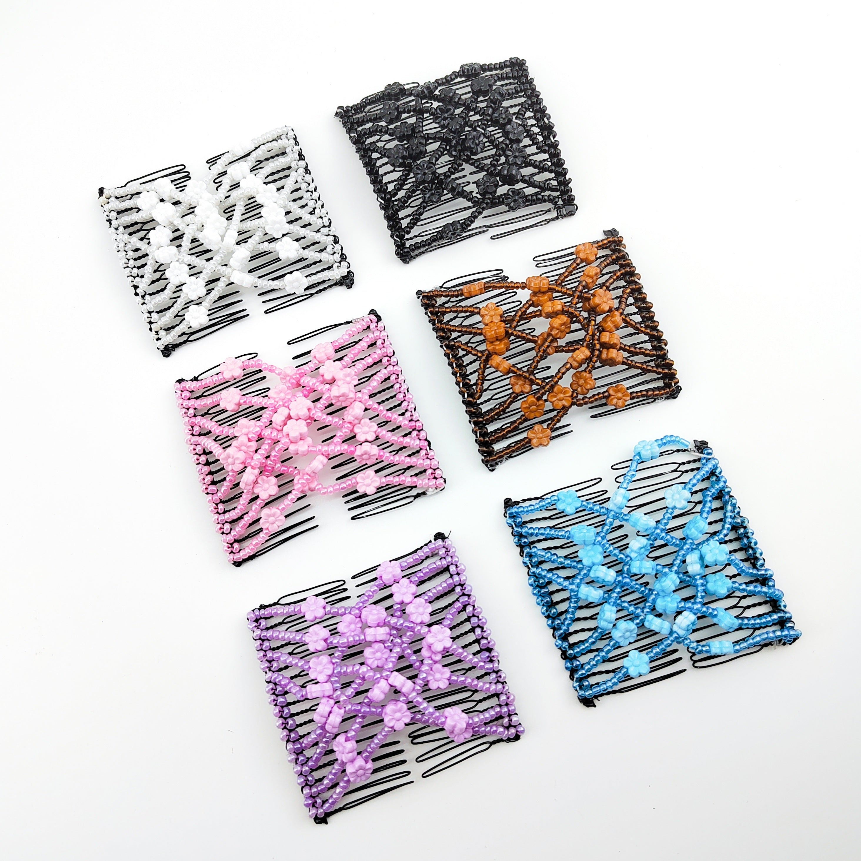 Vintage Beaded Hair Comb Clips for Women Girls