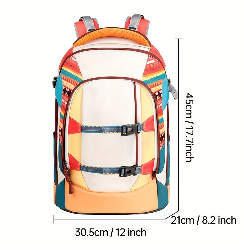 Materns Schoolbag Female Large Capacity Lightweight High School Student Backpack