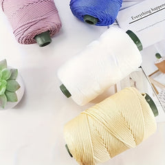 100% Polyester Viscose Thread Hand-knitted Sun Hat Yarn
