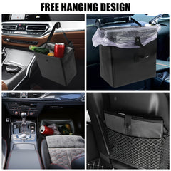 5L Car Trash Can Waterproof Hanging Bin SUV Truck Minivan Foldable Garbage Bag