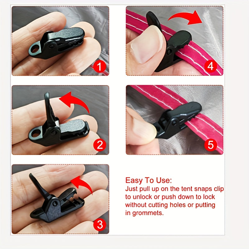 50 PCS Tent Clips Tarp Clip for Camping Outdoor Swimming Pool Covers