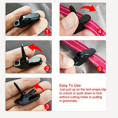 50 PCS Tent Clips Tarp Clip for Camping Outdoor Swimming Pool Covers