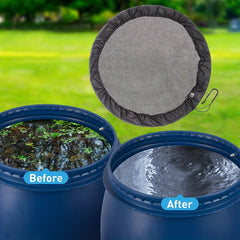 Mesh Cover For Rain Barrel - Screen Water Bucket Covers Net With Drawstring