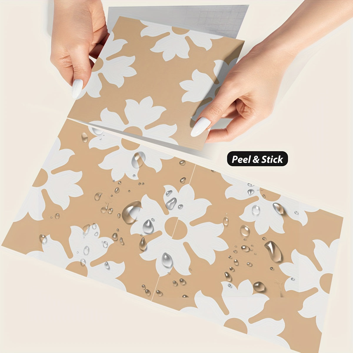 9pcs Nordic Style Printed Floor Stickers Non-slip Waterproof Decal Vinyl Sticker