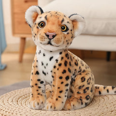 Leopard Plush Toy Soft Polyester Multicolor Perfect Home Decor Birthdays
