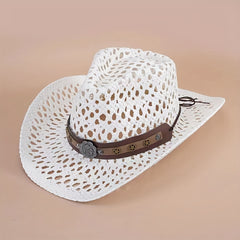 Casual Hollow Boho Straw Hat Summer Sun Hat