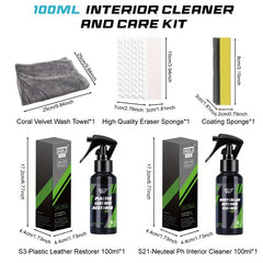 Interior Cleaner & Faux Leather Conditioner Kit HGKJ S3&S21