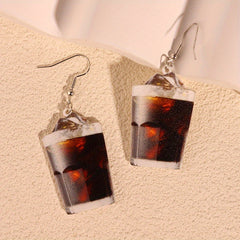 Indian Fries Sausages Ribs Coffee Horns Bags Ice Cream Dangle Earrings