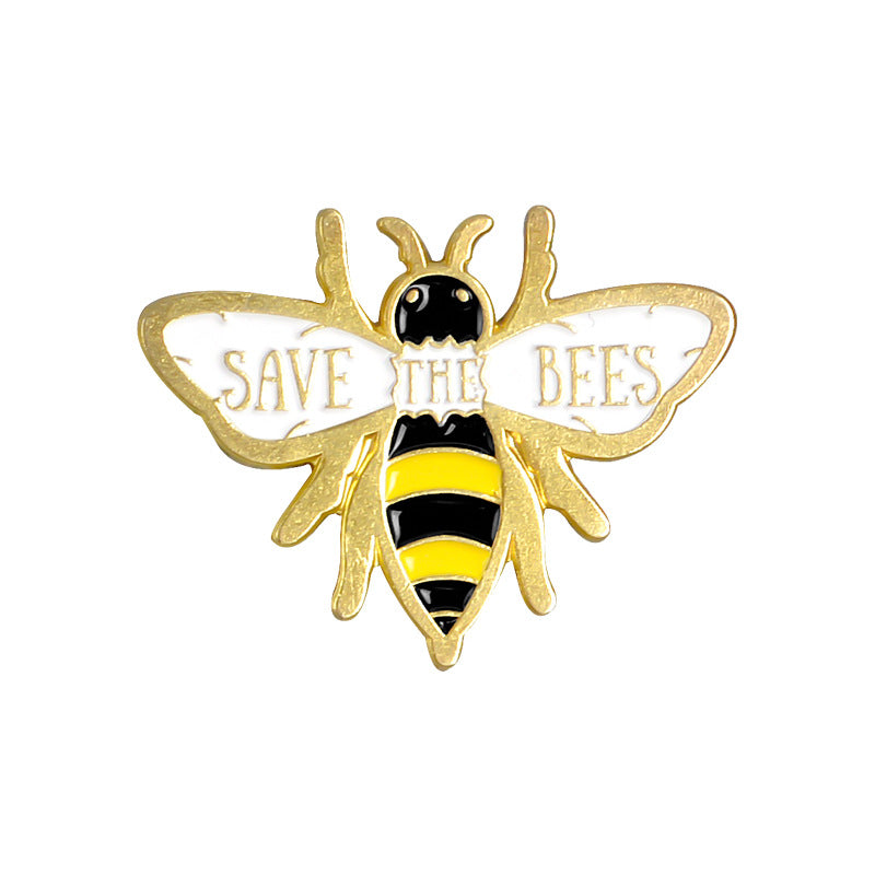 Cartoon Bee Pin Enamel Bee Oil Drop Brooch