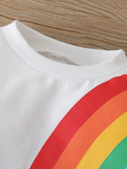 Boys Cartoon Rainbow Print Sweatshirt