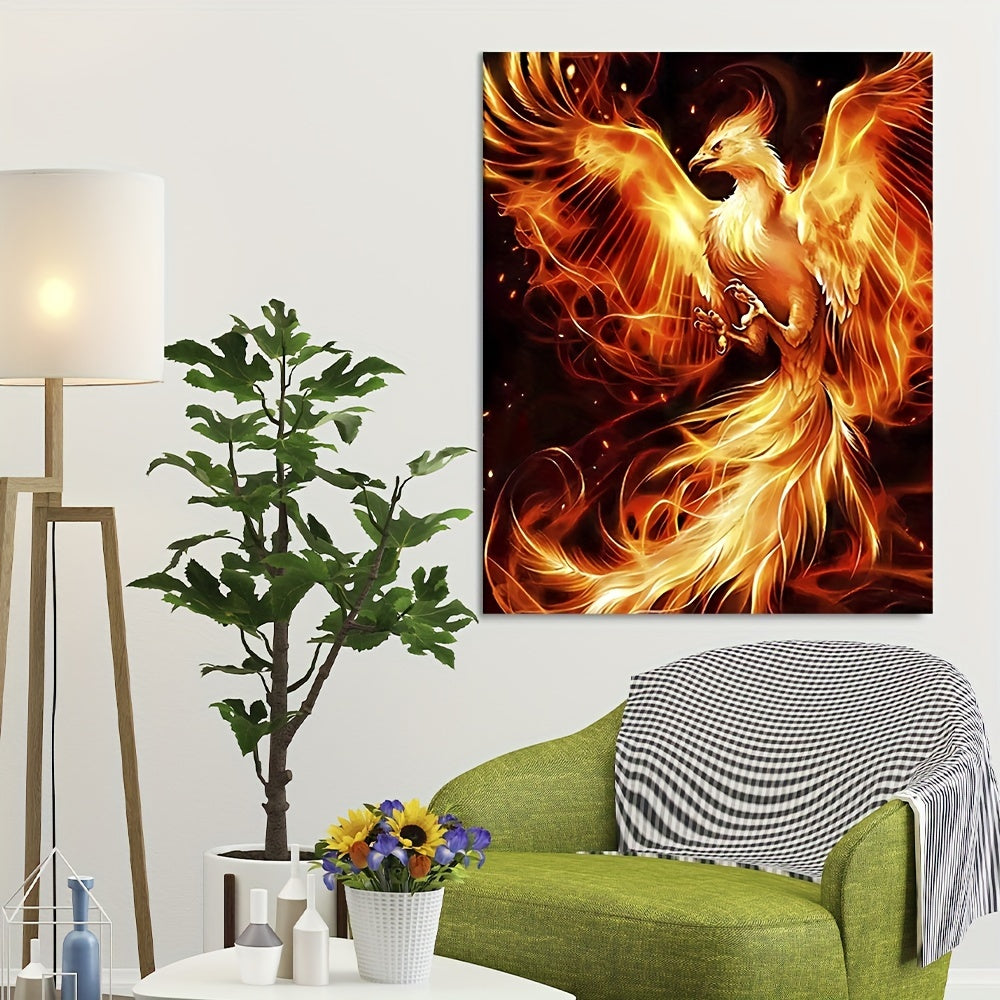 DIY Fire Phoenix Painting Kit By Numbers On Canvas For Adults