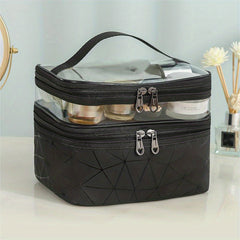 Waterproof Cosmetic Bag Travel Makeup Storage Portable Zipper Toiletry Bag