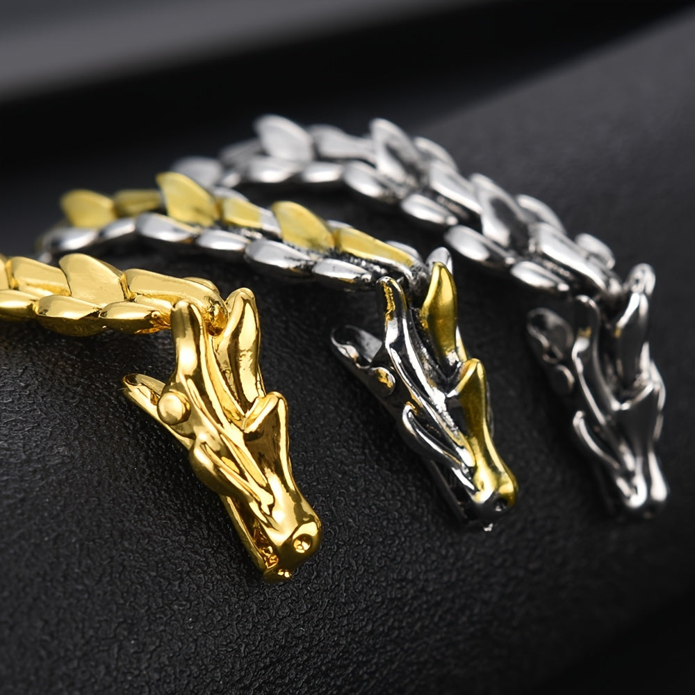 Vintage Mens Dragon Bracelet Hip Hop Punk Bracelet