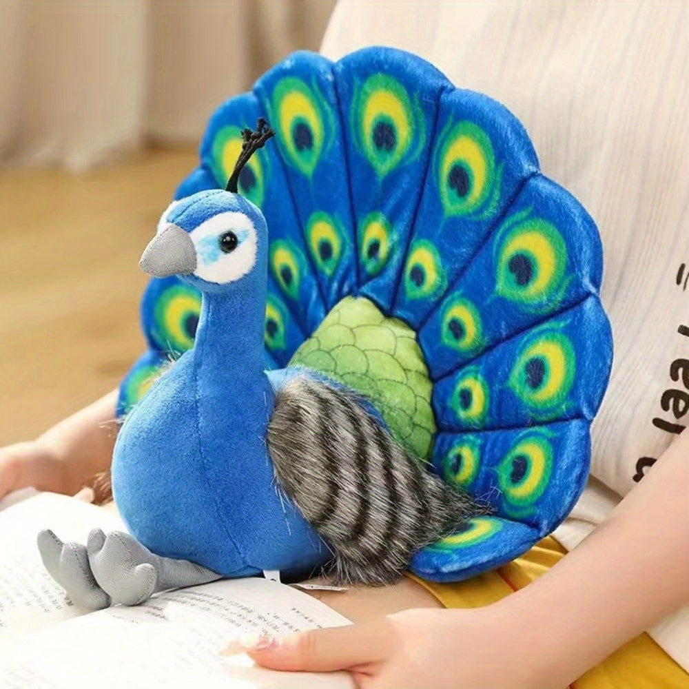 Green PeaRooster Plush Doll for Home Decor