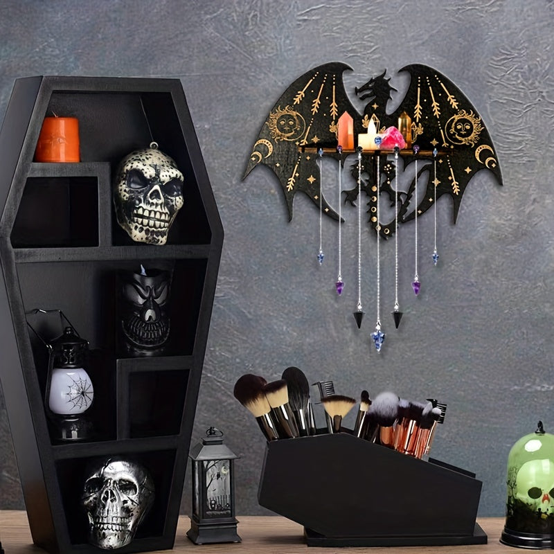 Dragon Palm Crystal Shelf for Wall Mounted Gemstone Storage