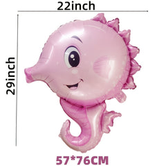Ocean Mermaid Aluminum Balloon Birthday Party Decoration