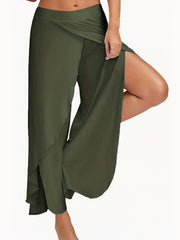  High Rise Wide Leg Pants