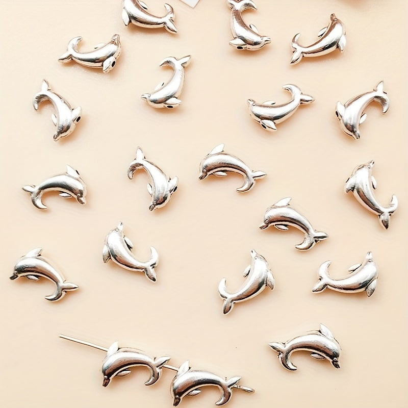 20pcs Antique Silver Animal Shape Metal Loose Beads for DIY Bracelet Necklace
