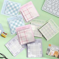 Plaid Sticky Notes 60 Sheets Student Notepad Creative N Times Stickers